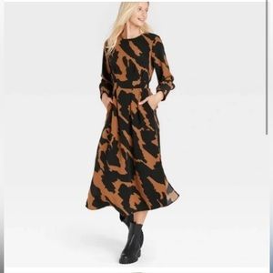 ❌on hold ❌BNWOT Who What Wear long sleeve belted dress